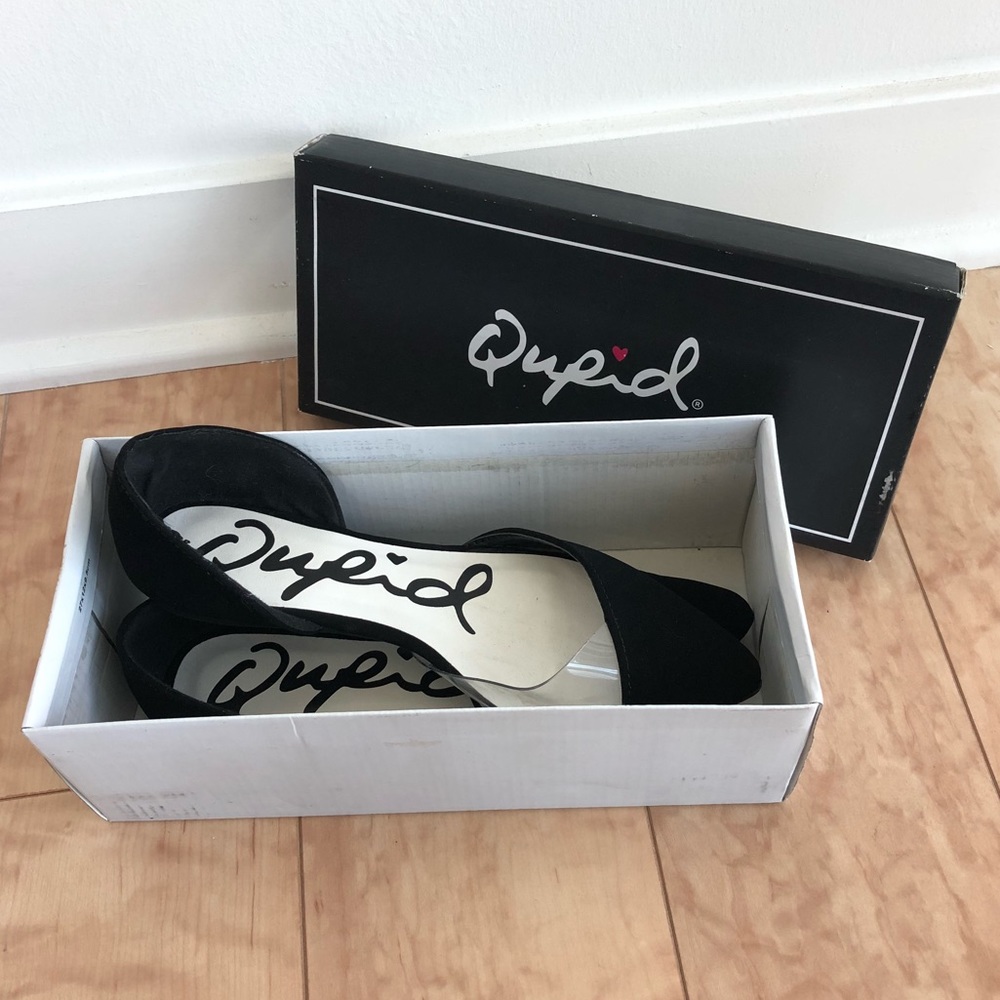 Qupid Black Flats - Never Worn